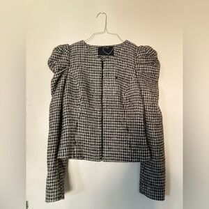*BRAND NEW* Only Love Collection Urbahized Black & White Checkered Tweed Blazer